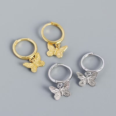 Gold and Silver butterfly huggies