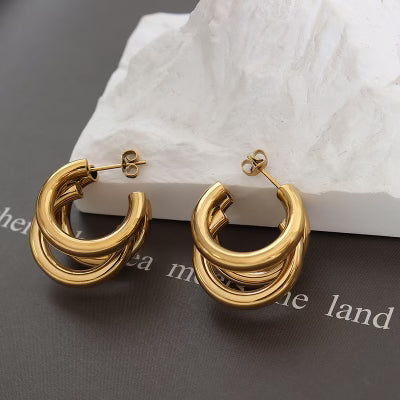 Tri-hoop earrings