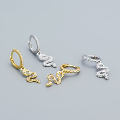 Snake huggies-Gold and SIlver